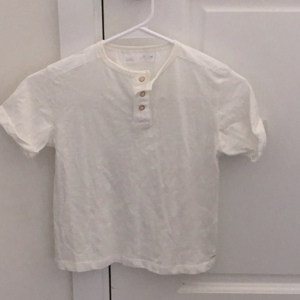 Zara kids white boys Tee